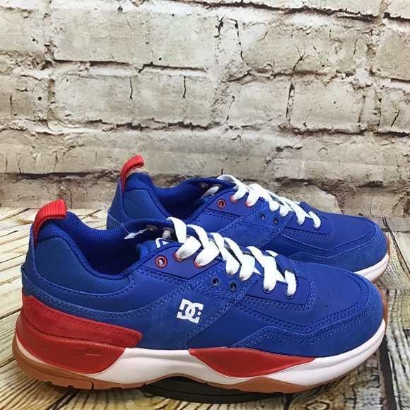 DC Shoes - DC Shoe Company Women's Blue Leather Low Lace Up Skate Shoes Sneakers Size 7